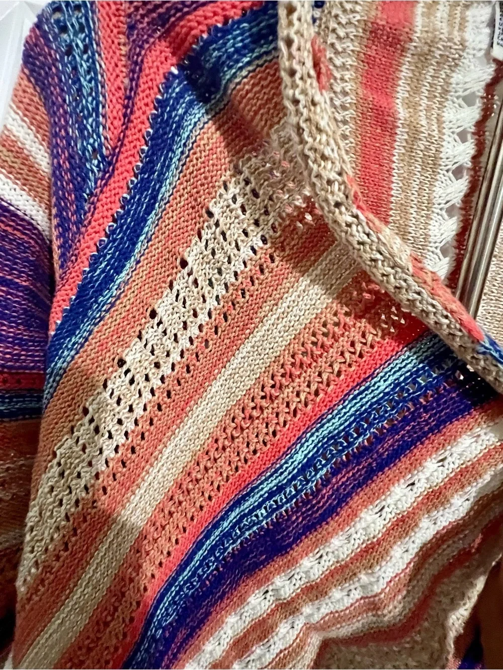 Forever 21 Girls Colorful Crochet Cardigan- Multi Colored Size US 5/6